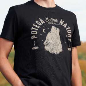 T-shirt męski wilk | Solina | Bieszczady