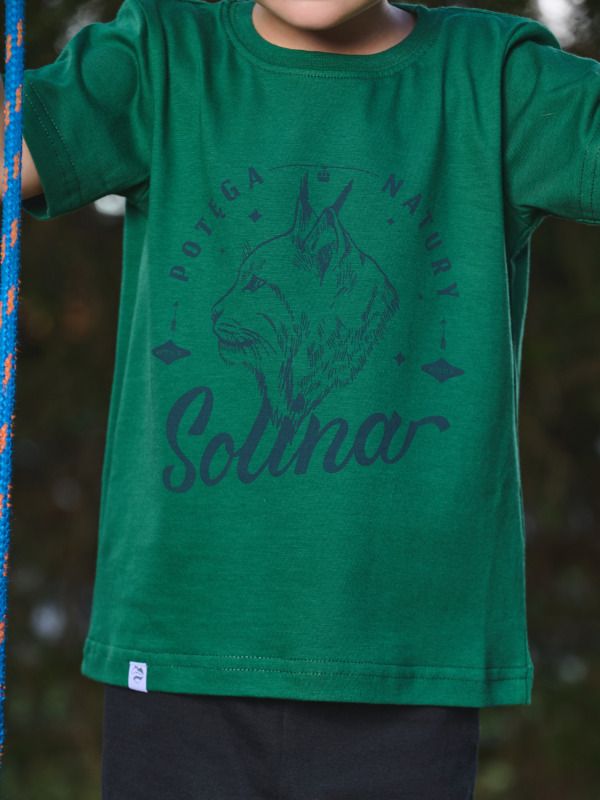 T-shirt zielony RYŚ | Solina | Bieszczady